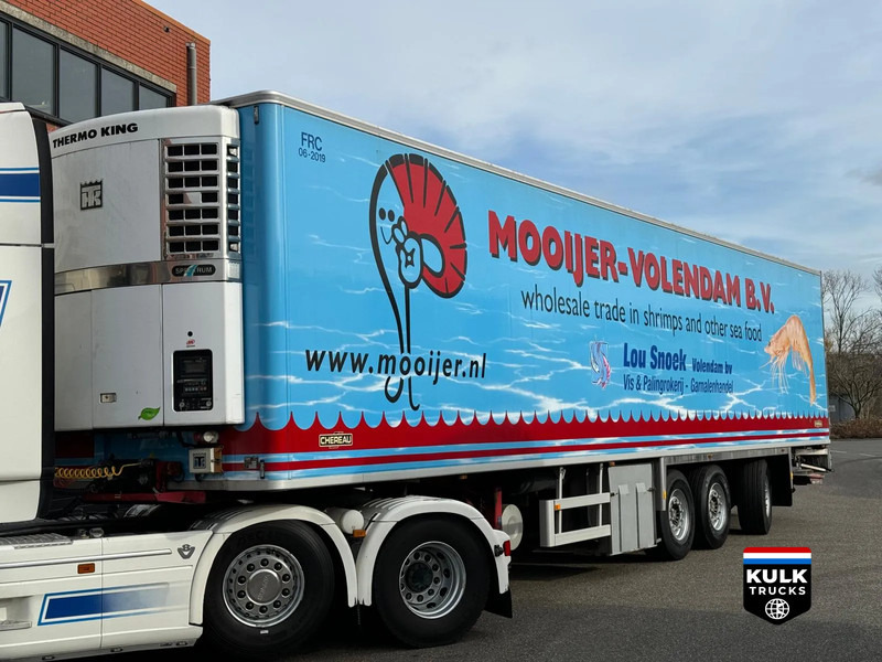 Sơ mi rơ moóc đông lạnh Chereau PACTON Z3-002 / THERMOKING SPECTRUM 250 SAF DISKBRAKE / LIFT AXLE / DHOLLANDIA 2500KG: hình 1