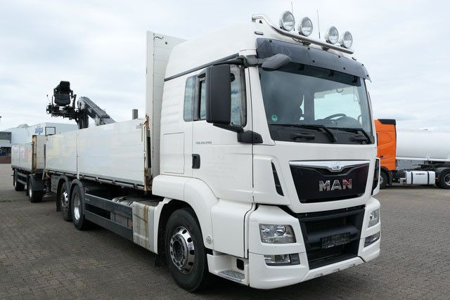 MAN 26.440 TGS LL 6x2, Kran Fassi F195AS.22, AHK, AC - Xe tải thùng lửng/ Phẳng, Xe cẩu tự hành: hình 2 MAN 26.440 TGS LL 6x2, Kran Fassi F195AS.22, AHK, AC - Xe tải thùng lửng/ Phẳng, Xe cẩu tự hành: hình 2