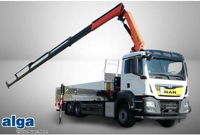 MAN 26.440 TGS LL 6x2, Palfinger PK 22002, Klima,AHK - Xe tải thùng lửng/ Phẳng: hình 1 MAN 26.440 TGS LL 6x2, Palfinger PK 22002, Klima,AHK - Xe tải thùng lửng/ Phẳng: hình 1