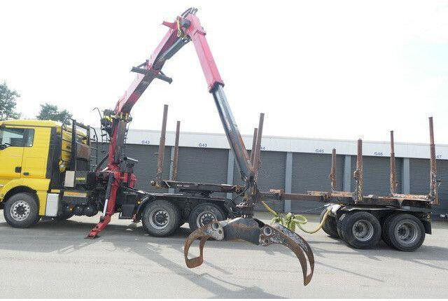 Xe chở gỗ MAN 26.540 TGX 6x4, Kombizug, Huttner LNZK 20: hình 8
