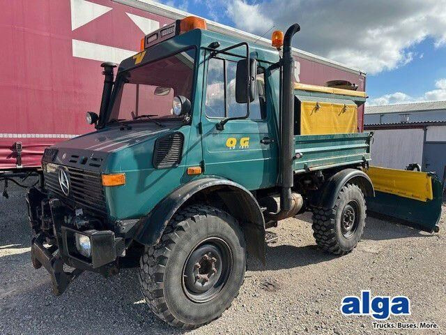 Unimog U 1400 4x4,Winterdienst,Schneeschild,Salzstreuer - Máy móc xây dựng: hình 1 Unimog U 1400 4x4,Winterdienst,Schneeschild,Salzstreuer - Máy móc xây dựng: hình 1