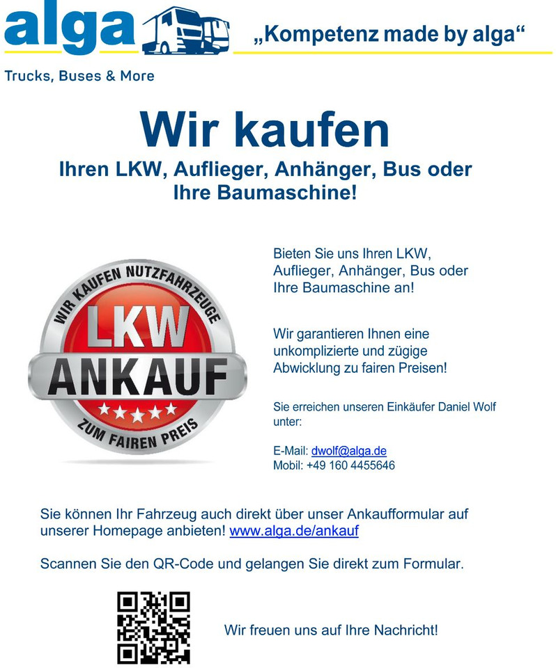 Xe ben, Xe cẩu tự hành Mercedes-Benz 1829 K Axor, Atlas 116.3-A2L, AHK, Greifer,Klima: hình 16