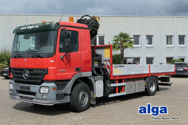 Mercedes-Benz 1844 L Actros 4x2, Hiab 144E-3, Funk, Voll-Luft - Xe tải thùng lửng/ Phẳng, Xe cẩu tự hành: hình 1 Mercedes-Benz 1844 L Actros 4x2, Hiab 144E-3, Funk, Voll-Luft - Xe tải thùng lửng/ Phẳng, Xe cẩu tự hành: hình 1