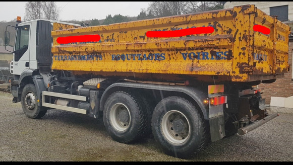 Camion porte container + container 11 m³ Iveco Trakker 380 - Xe chở container/ Xe tải hoán đổi thân: hình 2 Camion porte container + container 11 m³ Iveco Trakker 380 - Xe chở container/ Xe tải hoán đổi thân: hình 2