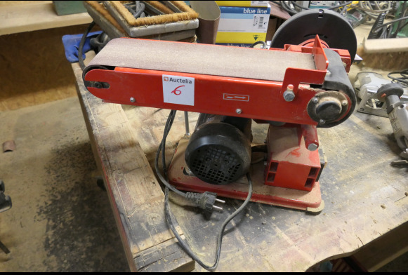 Ponceuse à bande + lapidaire Einhell TC-US 400 - Máy móc khác: hình 1 Ponceuse à bande + lapidaire Einhell TC-US 400 - Máy móc khác: hình 1