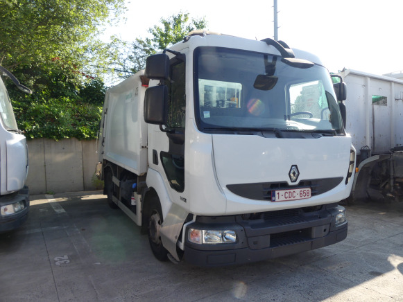 REF:1380 - Camion poubelle Renault Midlum 180DXI (2011-183.874 km) - Xe tải chở rác: hình 2 REF:1380 - Camion poubelle Renault Midlum 180DXI (2011-183.874 km) - Xe tải chở rác: hình 2