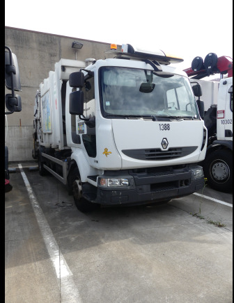 REF:1388 - Camion poubelle Renault Midlum 270DXI (2011-185.032 km) - Xe tải chở rác: hình 1 REF:1388 - Camion poubelle Renault Midlum 270DXI (2011-185.032 km) - Xe tải chở rác: hình 1