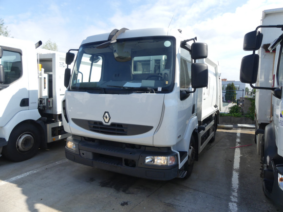 REF:68420 - Camion poubelle Renault Midlum 180DXI (2013-115.450 km) - Xe tải chở rác: hình 1 REF:68420 - Camion poubelle Renault Midlum 180DXI (2013-115.450 km) - Xe tải chở rác: hình 1