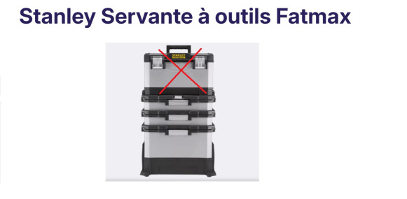 Servante d'atelier sur roulettes STANLEY FATMAX MP 3 pièces - Trang thiết bị xưởng: hình 1 Servante d'atelier sur roulettes STANLEY FATMAX MP 3 pièces - Trang thiết bị xưởng: hình 1