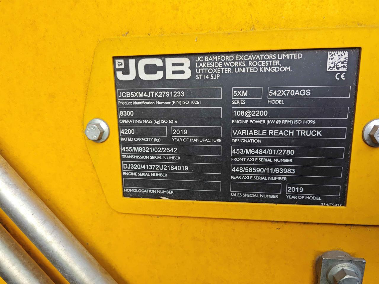 JCB 542-70 - Xe nhấc hình viễn vọng kính: hình 4 JCB 542-70 - Xe nhấc hình viễn vọng kính: hình 4