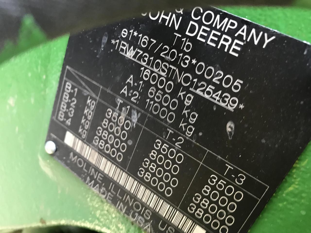 Máy cày John Deere 7R 310: hình 15 Máy cày John Deere 7R 310: hình 15