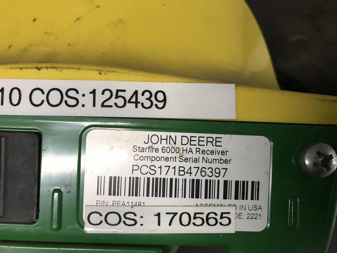John Deere SF6000 - Hệ thống định vị cho Máy móc nông nghiệp: hình 3 John Deere SF6000 - Hệ thống định vị cho Máy móc nông nghiệp: hình 3