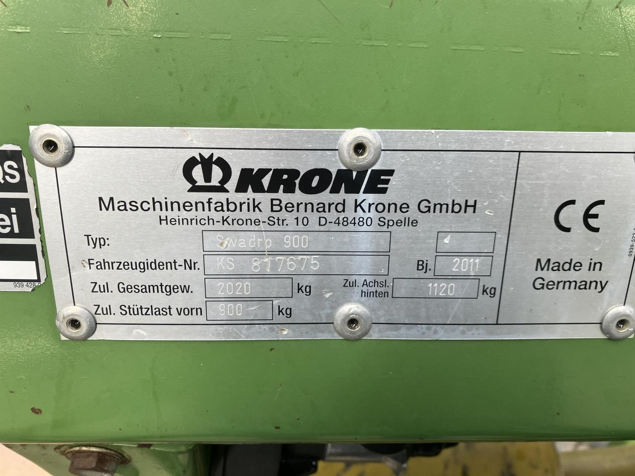 Cho thuê Krone SWADRO 900 Krone SWADRO 900: hình 14