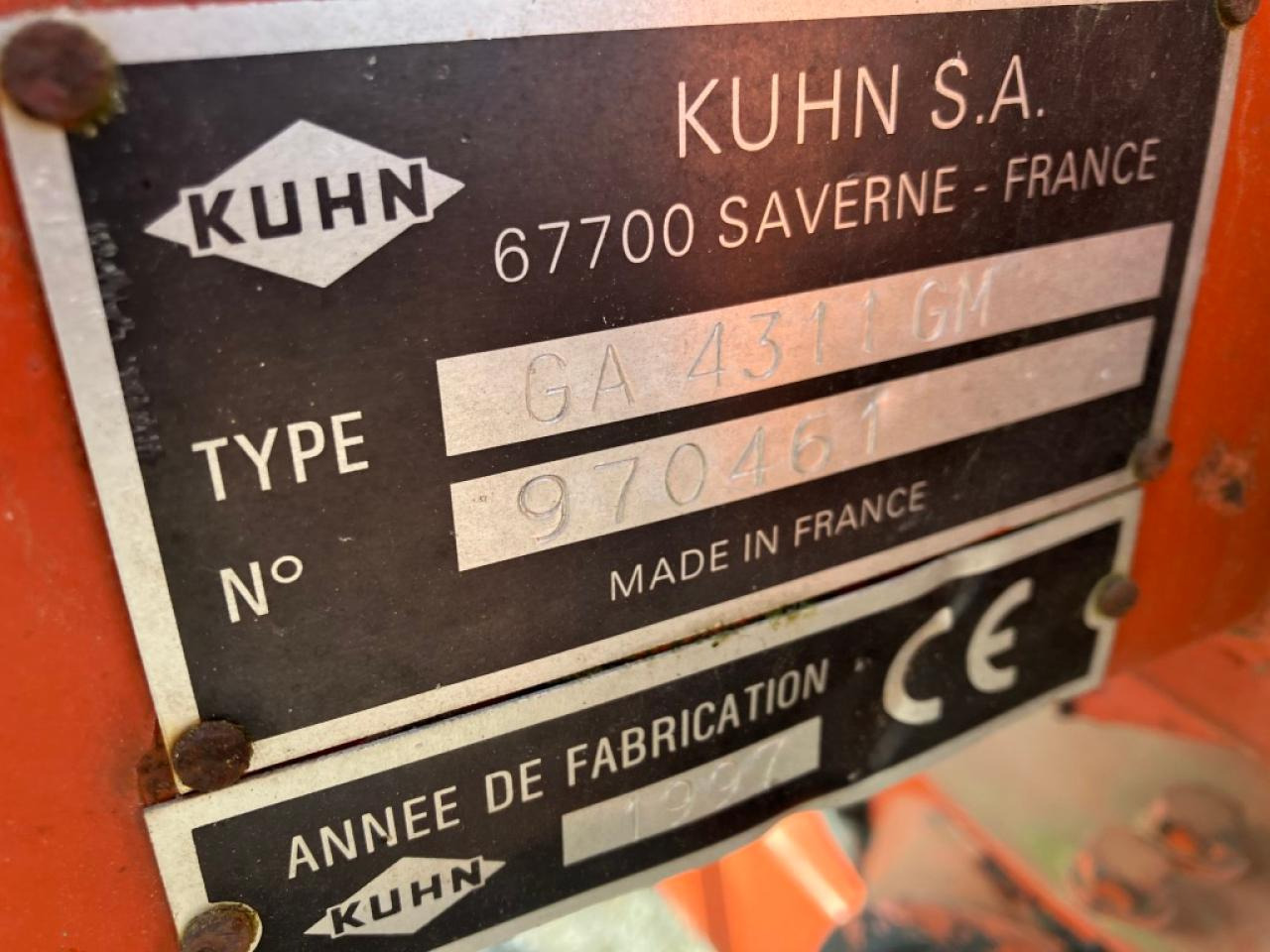 Kuhn GA 4311 GM - Dàn trải/ Cào: hình 3 Kuhn GA 4311 GM - Dàn trải/ Cào: hình 3
