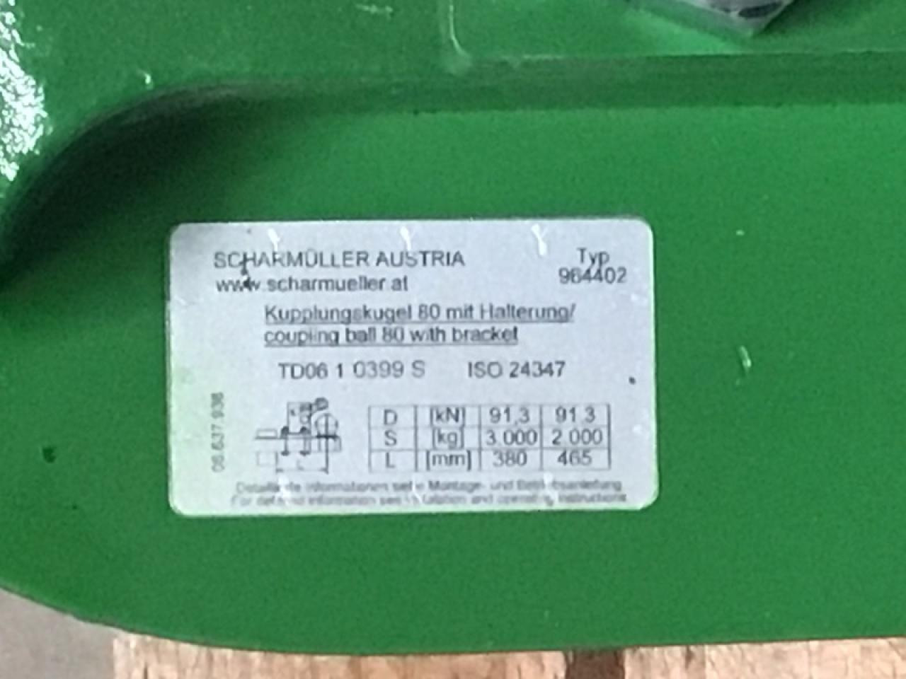 Scharmüller K80 Zugpendel - Phụ tùng cho Máy móc nông nghiệp: hình 3 Scharmüller K80 Zugpendel - Phụ tùng cho Máy móc nông nghiệp: hình 3