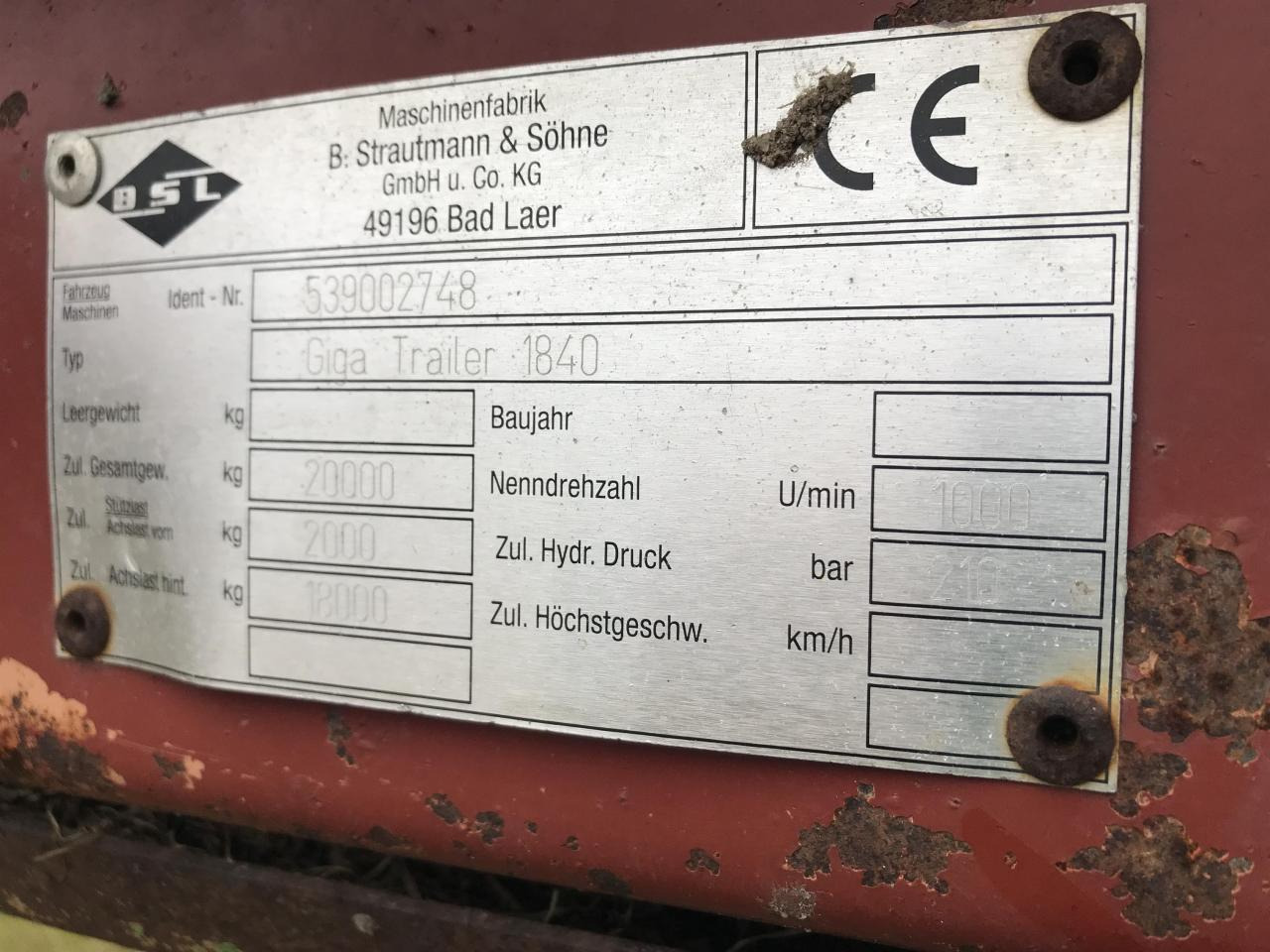 Xe kéo tự chất hàng Strautmann Giga Trailer 1840: hình 12