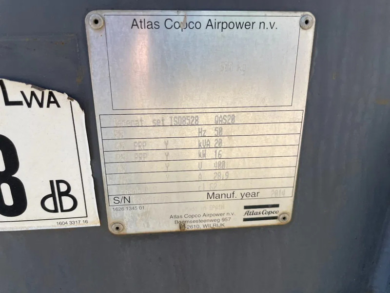 Atlas-Copco QAS 20 Kubota mobiele 20 kVA Silent Rental generatorrset Stage 3A - Bộ phát điện: hình 5 Atlas-Copco QAS 20 Kubota mobiele 20 kVA Silent Rental generatorrset Stage 3A - Bộ phát điện: hình 5