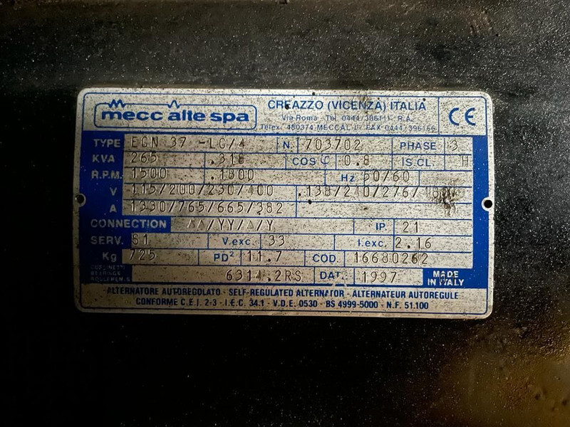 Atlas-Copco QAS 265 Silent 265 kVA generatorset - Bộ phát điện: hình 4 Atlas-Copco QAS 265 Silent 265 kVA generatorset - Bộ phát điện: hình 4