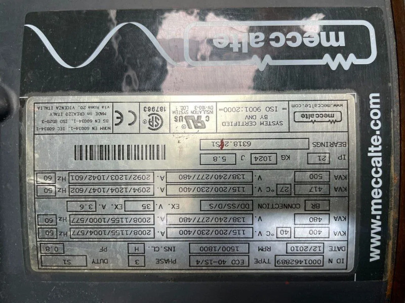 Bộ phát điện FPT Iveco - Mecc Alte 440 kVA silent: hình 16