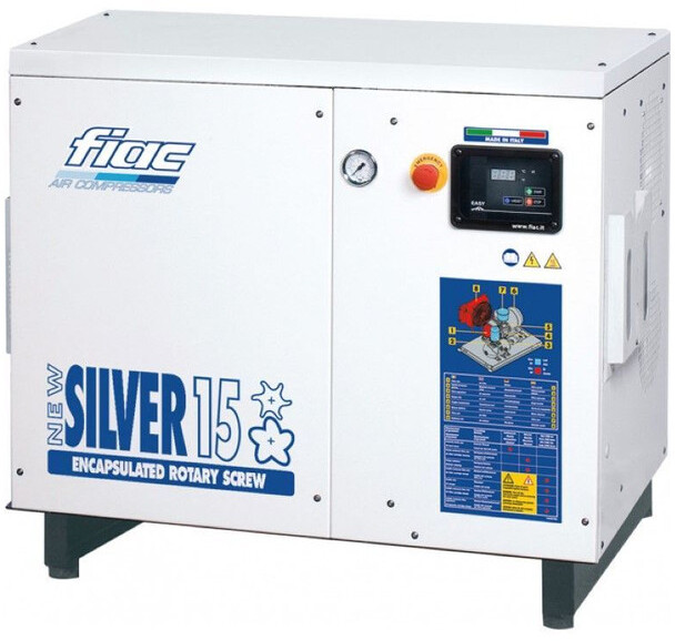 Fiac NewSilver 15 1430 L / min 11 kW 10 Bar Elektrische Schroefcompressor Nieuw ! - Máy nén khí: hình 1 Fiac NewSilver 15 1430 L / min 11 kW 10 Bar Elektrische Schroefcompressor Nieuw ! - Máy nén khí: hình 1