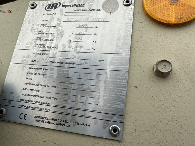 Ingersoll Rand LT6K Kubota 6 kVA Mobiele Lichtmast Aggregaat Light Tower - Tháp thắp sáng: hình 4 Ingersoll Rand LT6K Kubota 6 kVA Mobiele Lichtmast Aggregaat Light Tower - Tháp thắp sáng: hình 4