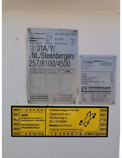 Bồn chứa Kiwa IBC Steenbergen 3000 liter diesel tank met keuring !: hình 11