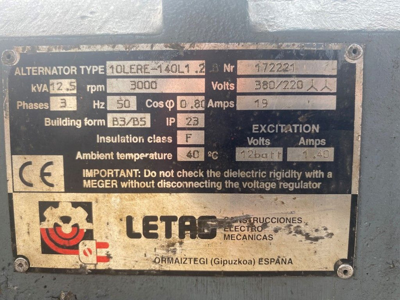 Bộ phát điện Kubota V1505 Vrachtwagen aggregaat 12.5 kVA generatorset: hình 14