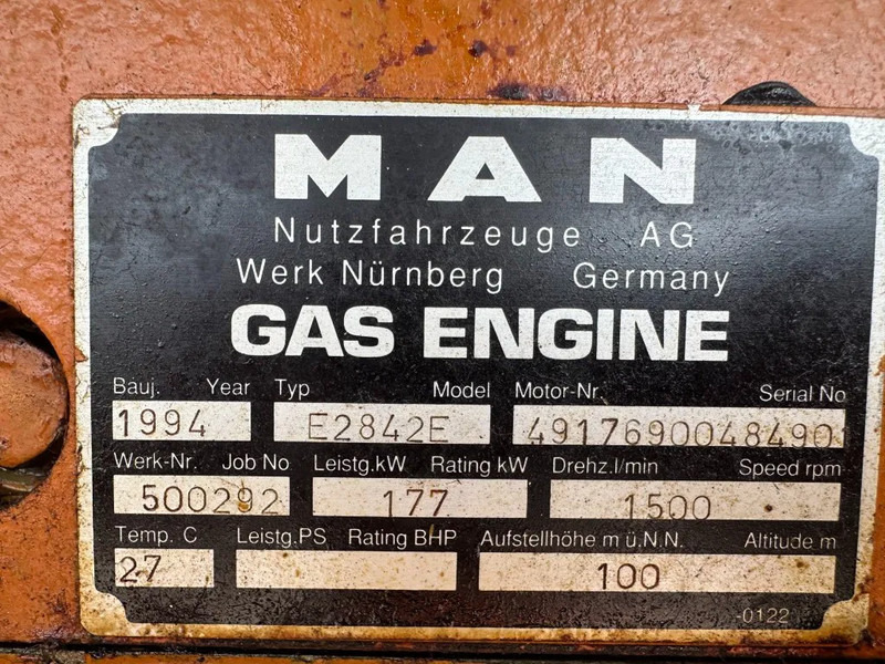 MAN E2842E Stamford 295 kVA gas WKK generatorset good condition ! - Bộ phát điện: hình 3 MAN E2842E Stamford 295 kVA gas WKK generatorset good condition ! - Bộ phát điện: hình 3
