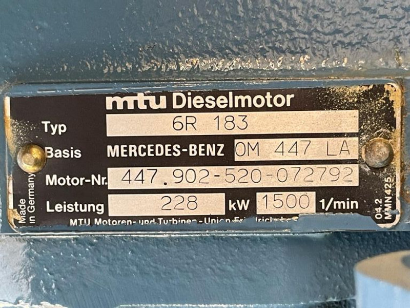 MTU Mercedes Benz 6R 183 Stamford 265 kVA generatorset as New ! - Bộ phát điện: hình 4 MTU Mercedes Benz 6R 183 Stamford 265 kVA generatorset as New ! - Bộ phát điện: hình 4