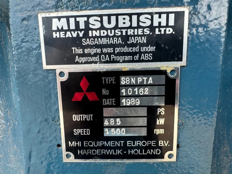 Mitsubishi S8NPTA 510 kVA generatorset as New ! 181 hours ! - Bộ phát điện: hình 3 Mitsubishi S8NPTA 510 kVA generatorset as New ! 181 hours ! - Bộ phát điện: hình 3