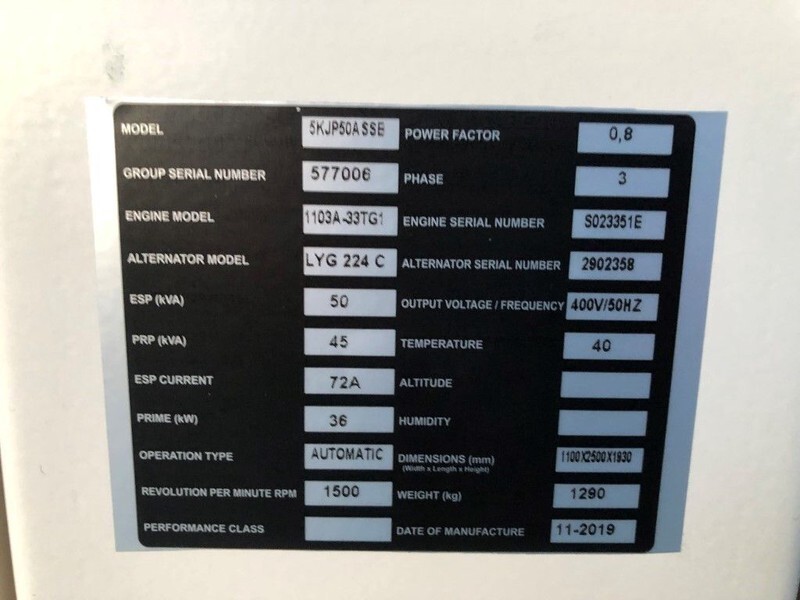 Perkins 50 kVA Silent generatorset New ! - Bộ phát điện: hình 5 Perkins 50 kVA Silent generatorset New ! - Bộ phát điện: hình 5
