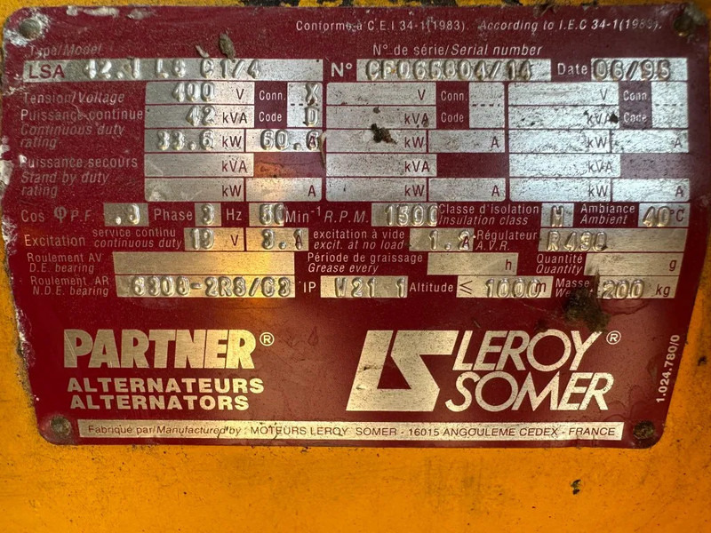 Bộ phát điện SDMO Perkins Leroy Somer 40 kVA Silent generatorset ex Emergency 206 hours !: hình 12