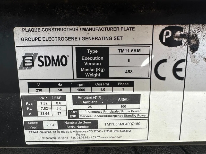SDMO TM11.5KM Mitsubishi Mecc Alte Spa 16 kVA generatorset - Bộ phát điện: hình 3 SDMO TM11.5KM Mitsubishi Mecc Alte Spa 16 kVA generatorset - Bộ phát điện: hình 3