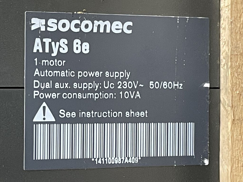 Socomec Automatische Netovername 125 Ampere ATS - Bộ phát điện: hình 3 Socomec Automatische Netovername 125 Ampere ATS - Bộ phát điện: hình 3