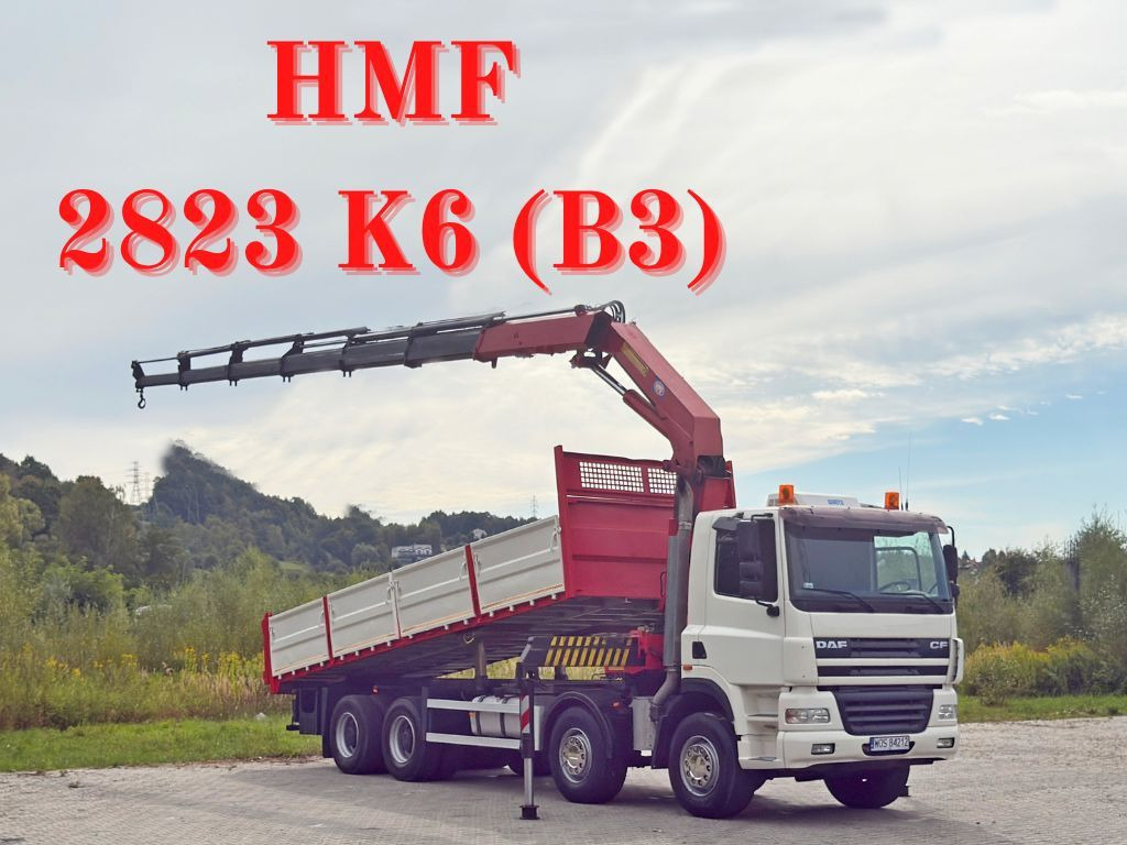 DAF CF 85.380 * HMF 2823 K6 (B3) + FUNK * 8x4 * TOP - Xe ben, Xe cẩu tự hành: hình 1 DAF CF 85.380 * HMF 2823 K6 (B3) + FUNK * 8x4 * TOP - Xe ben, Xe cẩu tự hành: hình 1