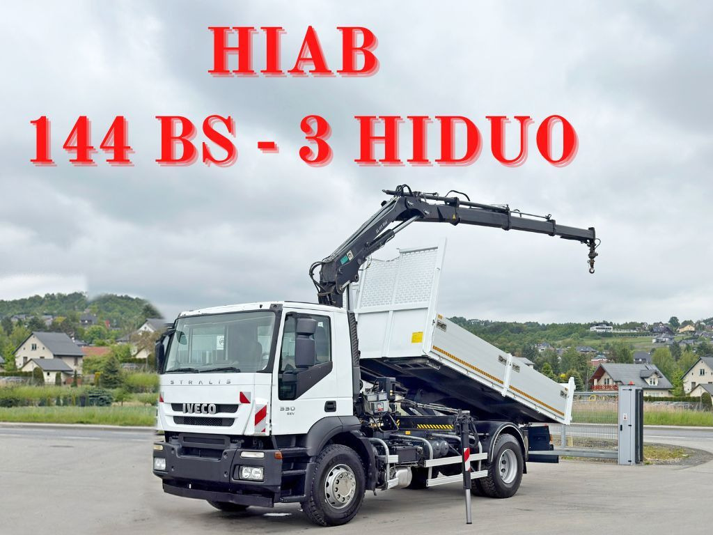 Iveco STRALIS 330 *HIAB 144 BS-3 HIDUO* TOPZUSTAND - Xe ben, Xe cẩu tự hành: hình 1 Iveco STRALIS 330 *HIAB 144 BS-3 HIDUO* TOPZUSTAND - Xe ben, Xe cẩu tự hành: hình 1