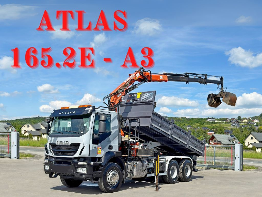 Iveco TRAKKER 410*Kipper 5,20m*ATLAS 165.2E * FUNK/6x4 Iveco TRAKKER 410*Kipper 5,20m*ATLAS 165.2E * FUNK/6x4 - Xe cẩu tự hành, Xe ben: hình 1 Iveco TRAKKER 410*Kipper 5,20m*ATLAS 165.2E * FUNK/6x4 Iveco TRAKKER 410*Kipper 5,20m*ATLAS 165.2E * FUNK/6x4 - Xe cẩu tự hành, Xe ben: hình 1