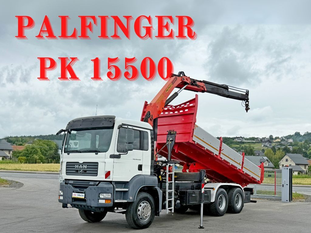 MAN TGA 26.400 * KIPPER 6,00m + PK 15500 * 6x4 * TOP - Xe cẩu tự hành: hình 1 MAN TGA 26.400 * KIPPER 6,00m + PK 15500 * 6x4 * TOP - Xe cẩu tự hành: hình 1