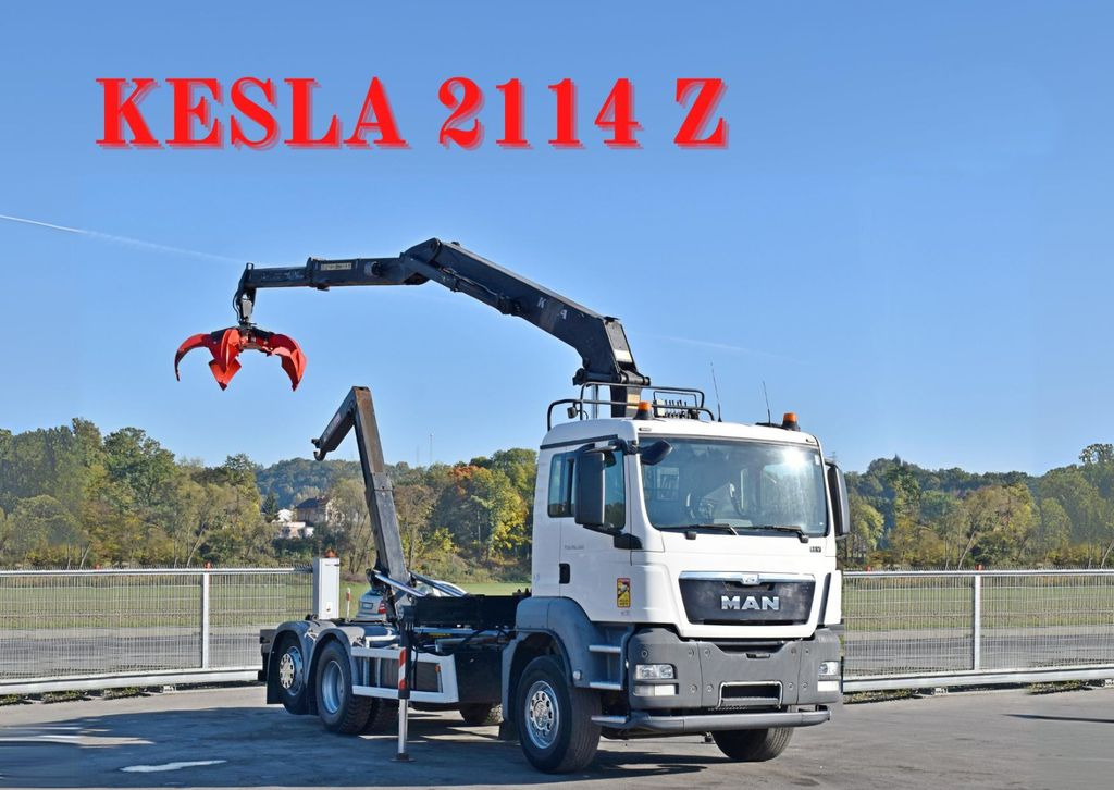 MAN TGS 26.360 Abrollkipper* KESLA 2114 Z * TOP - Xe tải nâng móc, Xe cẩu tự hành: hình 1 MAN TGS 26.360 Abrollkipper* KESLA 2114 Z * TOP - Xe tải nâng móc, Xe cẩu tự hành: hình 1