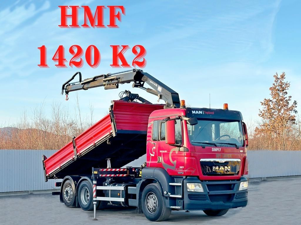MAN TGS 26.360 Kipper 5,15m*HMF 1420 K2 + FUNK/6x2 - Xe cẩu tự hành: hình 1 MAN TGS 26.360 Kipper 5,15m*HMF 1420 K2 + FUNK/6x2 - Xe cẩu tự hành: hình 1
