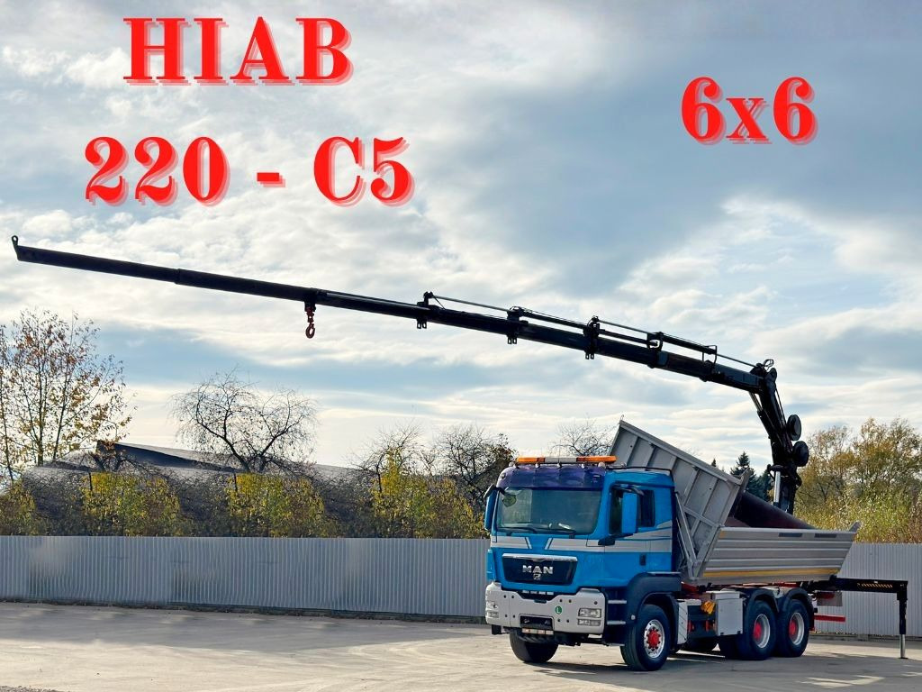 MAN TGS 26.480 * HIAB 220 - C5 + FUNK / 6x6 - Xe ben, Xe cẩu tự hành: hình 1 MAN TGS 26.480 * HIAB 220 - C5 + FUNK / 6x6 - Xe ben, Xe cẩu tự hành: hình 1
