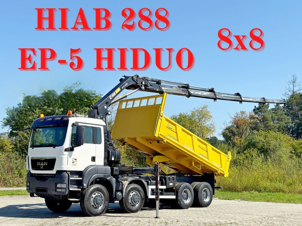 MAN TGS 32.510 * HIAB 288 EP - 5HIDUO/ FUNK * 8x8 - Xe ben, Xe cẩu tự hành: hình 1 MAN TGS 32.510 * HIAB 288 EP - 5HIDUO/ FUNK * 8x8 - Xe ben, Xe cẩu tự hành: hình 1