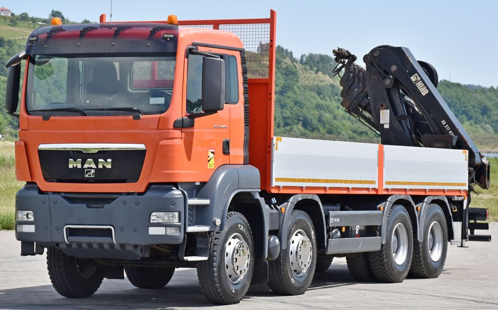 MAN TGS 35.440 * HIAB 211 E-6 HIDUO +FUNK / 8x4 - Xe cẩu tự hành, Xe tải thùng lửng/ Phẳng: hình 4 MAN TGS 35.440 * HIAB 211 E-6 HIDUO +FUNK / 8x4 - Xe cẩu tự hành, Xe tải thùng lửng/ Phẳng: hình 4