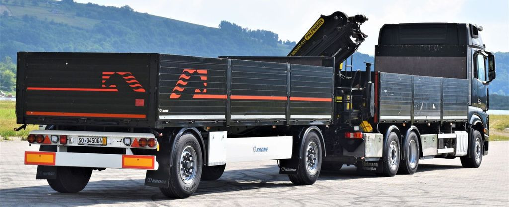 Xe cẩu tự hành, Xe tải thùng lửng/ Phẳng Mercedes-Benz ACTROS 2542 + PK18002-EH C/FUNK + Anhänger!: hình 6