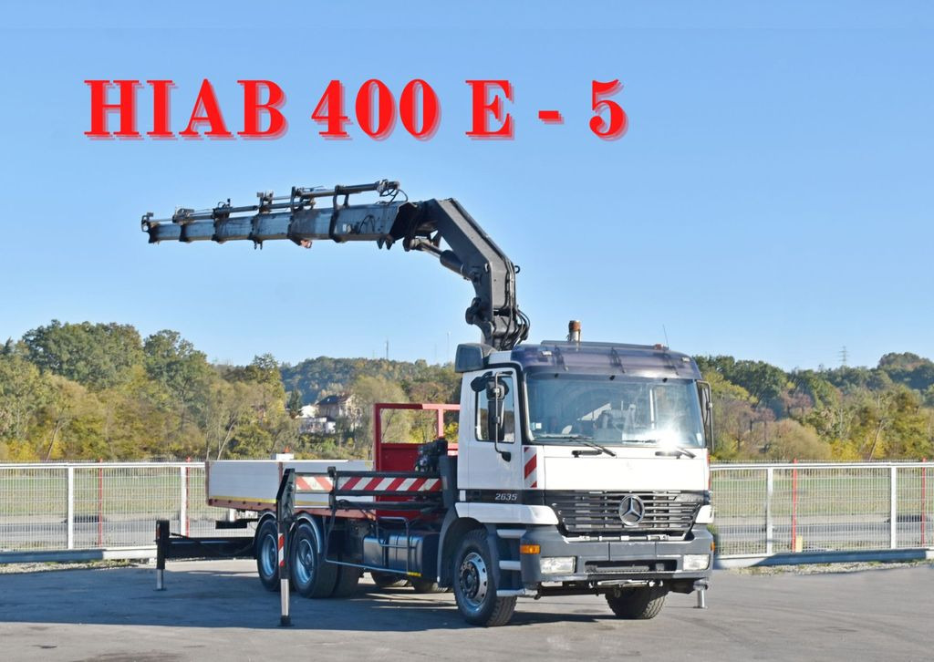 Mercedes-Benz ACTROS 2635 Pritsche 6,40m + HIAB 400 E-5 + FUNK Mercedes-Benz ACTROS 2635 Pritsche 6,40m + HIAB 400 E-5 + FUNK - Xe cẩu tự hành: hình 1 Mercedes-Benz ACTROS 2635 Pritsche 6,40m + HIAB 400 E-5 + FUNK Mercedes-Benz ACTROS 2635 Pritsche 6,40m + HIAB 400 E-5 + FUNK - Xe cẩu tự hành: hình 1