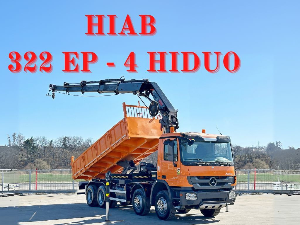 Mercedes-Benz ACTROS 3241 * HIAB 322 EP-4 HIDUO + FUNK / 8x4 - Xe cẩu tự hành: hình 1 Mercedes-Benz ACTROS 3241 * HIAB 322 EP-4 HIDUO + FUNK / 8x4 - Xe cẩu tự hành: hình 1