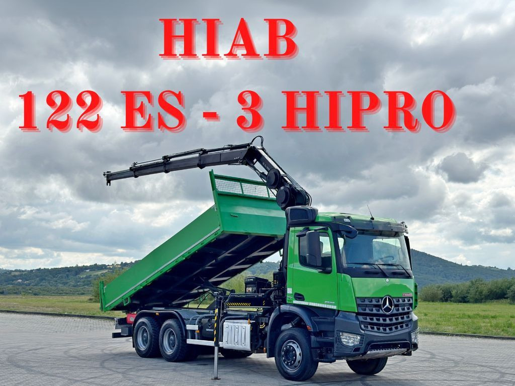 Mercedes-Benz AROCS 2636 * HIAB 122 ES - 3 HIPRO * 6x4 - Xe ben, Xe cẩu tự hành: hình 1 Mercedes-Benz AROCS 2636 * HIAB 122 ES - 3 HIPRO * 6x4 - Xe ben, Xe cẩu tự hành: hình 1