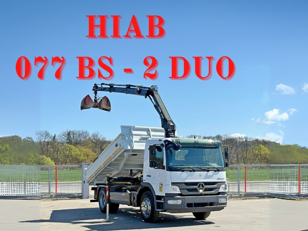 Mercedes-Benz ATEGO 1224 * KIPPER 4,00 m * HIAB 077 BS - 2 DUO - Xe cẩu tự hành: hình 1 Mercedes-Benz ATEGO 1224 * KIPPER 4,00 m * HIAB 077 BS - 2 DUO - Xe cẩu tự hành: hình 1