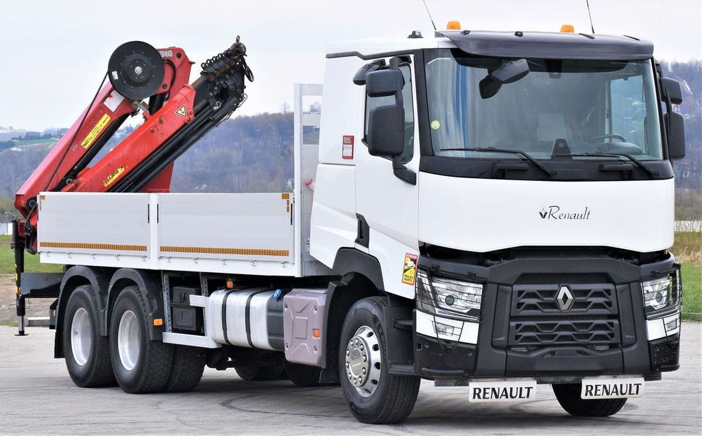 Renault C 460 * HMF 1510 K6 + FUNK * 6x4 - Xe cẩu tự hành, Xe tải thùng lửng/ Phẳng: hình 4 Renault C 460 * HMF 1510 K6 + FUNK * 6x4 - Xe cẩu tự hành, Xe tải thùng lửng/ Phẳng: hình 4