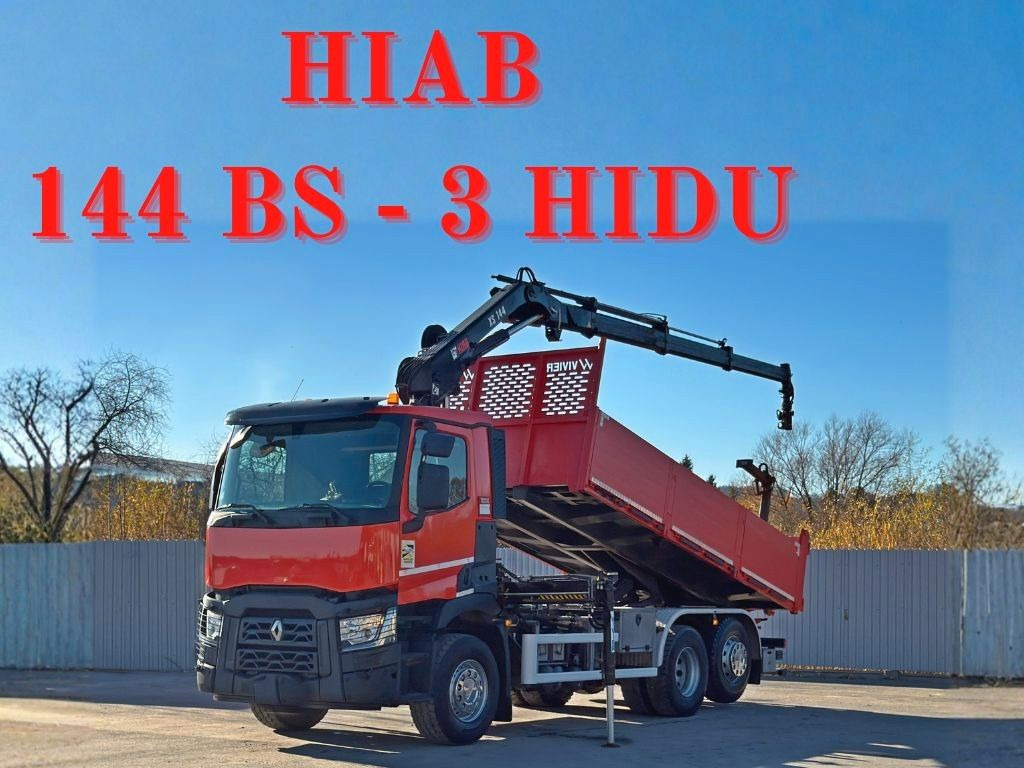 Renault C430 * HIAB 144 BS - 3 HIDUO+ FUNK/ 6x2 - Xe cẩu tự hành: hình 1 Renault C430 * HIAB 144 BS - 3 HIDUO+ FUNK/ 6x2 - Xe cẩu tự hành: hình 1